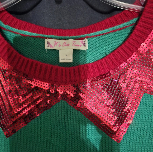 Ugly sweater Santa/elf sweater dress large - Picture 3 of 4